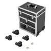 CRYBY Rolling Makeup Case, 3-Tier Makeup Travel Case Makeup Storage Organizer with 2 Sliding Drawers & 4 Universal Wheels, 66lbs Capacity Makeup Trolley Professional Salon Barber Case Cosmetology Case view 3