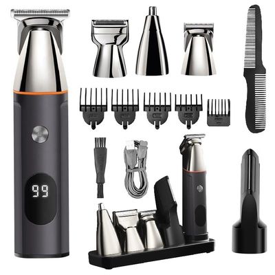 CAIMIAO Hair Clippers for Men, 5 in 1 Grooming Kit Hair Beard Trimmer for Men Rechargeable Electric Shaver Body Trimmer Eyebrow Nose Ear Waterproof