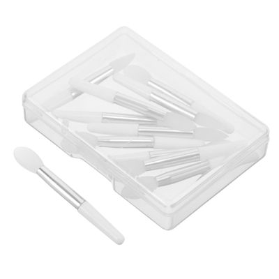 Beatifufu 10pcs Silicone Lip Brush Applicator Set Soft Lip Gloss Wands for Smooth Application Storage Box Included for Treatments and Makeup