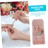 PLAFOPE 16pcs Rose Gold Nail Trimmer Set Professional Manicure Tools with Nail Clippers Cuticle Nipper and for Home Use and Travel view 3