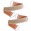 2pcs Exfoliating Bath Bands Bath Scrubber for Body Wash Strap Body Strap Back Scrubber Double-Sided Scrubber Orange Healeved view 1