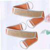 2pcs Exfoliating Bath Bands Bath Scrubber for Body Wash Strap Body Strap Back Scrubber Double-Sided Scrubber Orange Healeved view 3