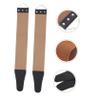 Healeved 2pcs Double-sided Leather Razor Sharpening Strap Tool Convenient Strop for Manual Razors Reliable Design for Home Shop Use view 3