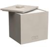 CLEAN SKIN CLUB Cement Box for 50 Disposable Clean Towels XL (Towels NOT Included), Concrete Container for Face Towelettes Bathroom Counter Storage, Cleansing Facial Dry Wipes - Taupe Stone view 1