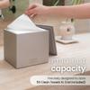 CLEAN SKIN CLUB Cement Box for 50 Disposable Clean Towels XL (Towels NOT Included), Concrete Container for Face Towelettes Bathroom Counter Storage, Cleansing Facial Dry Wipes - Taupe Stone view 2