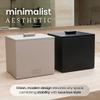 CLEAN SKIN CLUB Cement Box for 50 Disposable Clean Towels XL (Towels NOT Included), Concrete Container for Face Towelettes Bathroom Counter Storage, Cleansing Facial Dry Wipes - Taupe Stone view 4