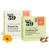 All Natural Shampoo and Conditioner Set for Thick Curly Hair, Bar Shampoo and Conditioner Set to Strengthen Hair, Boost Shine and Reduce Scalp Irritation, 3 oz & 2 oz, Pack of 2, Citrus Shine view 1