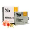 All Natural Shampoo and Conditioner Set for Fine Hair, Bar Shampoo and Conditioner Set with Activated Charcoal to Detoxify, Rejuvenate Scalp and Removes Build-up, 3 oz & 2 oz, Pack of 2, Reset view 1