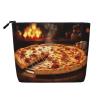 KOUUIP Pizza 3D print Cute Travel Toiletry Bag Makeup Bag Organizer Pouch,Travel Size Toiletries Bag for Women view 1