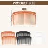 6PCS 3.15IN Hair Side Comb with 3 Colors, Professional Barber Comb for Styling and Grooming, French Combs for Wedding, Dating and More view 2