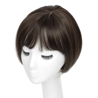 12'' Black Clip in Hair Toppers Hairpeice Clip in Topper for Adding Hair Volume Invisible Hairpieces Clips in Hair Extension with Thinning