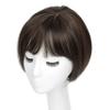 12'' Black Clip in Hair Toppers Hairpeice Clip in Topper for Adding Hair Volume Invisible Hairpieces Clips in Hair Extension with Thinning view 1
