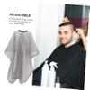 AUTSUPPL 1pc Plastic Hairdressing Shawl Transparent Cape for Hair Dyeing Lightweight and Easy to Clean for Salons and Home Use view 3
