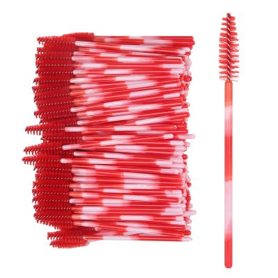 200PCS Disposable Mascara Wands Applicators, Eyelash Extension Brushes, Professional Eyebrow and Eyelash Cosmetic Tool Set, Lash Wand Eyebrow Spooly for Extension (02)
