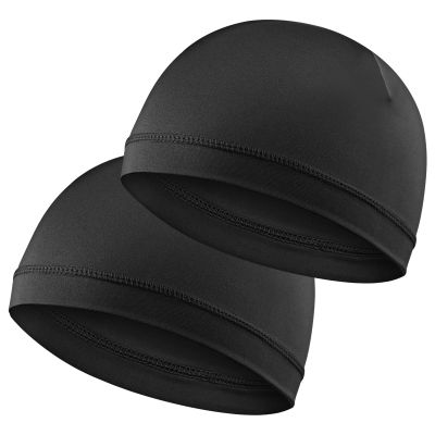 2 PCS Stocking Caps for Men, Black Silk Wave Caps for Black Men, Shower Hair Bonnet for Sleeping Cap, Good Compression Over Velvet Durags for Silky Unisex Adults Soft Breathable Stain Cap (25 16 cm)