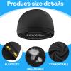 2 PCS Stocking Caps for Men, Black Silk Wave Caps for Black Men, Shower Hair Bonnet for Sleeping Cap, Good Compression Over Velvet Durags for Silky Unisex Adults Soft Breathable Stain Cap (25 16 cm) view 2