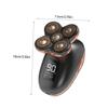 Healeved 1pc Rechargeable Five- Shaver for Men USB Charging Self-Service LCD Display for Smooth Shaving Travel-Friendly Beard Grooming Tool view 2