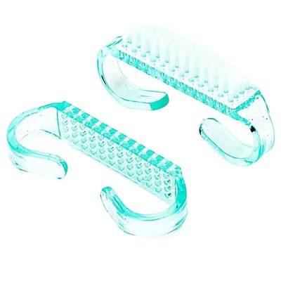 10 Pieces Nail Brush Set with Handle Grip, Nail Cleaning Brushes for Cleaning Fingers and Toes, Manicure Pedicure Soft Dust Removal Nail Art Accessories (green)