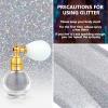 Etercycle Body Glitter Spray, Silver Hair Glitter Extra Fine Face Shimmer Powder, Long-Lasting and Quick-Drying Body Glitter Sparkly Glitter Gifts for Rave Clothes Nail Art Easter Halloween Crafts view 3