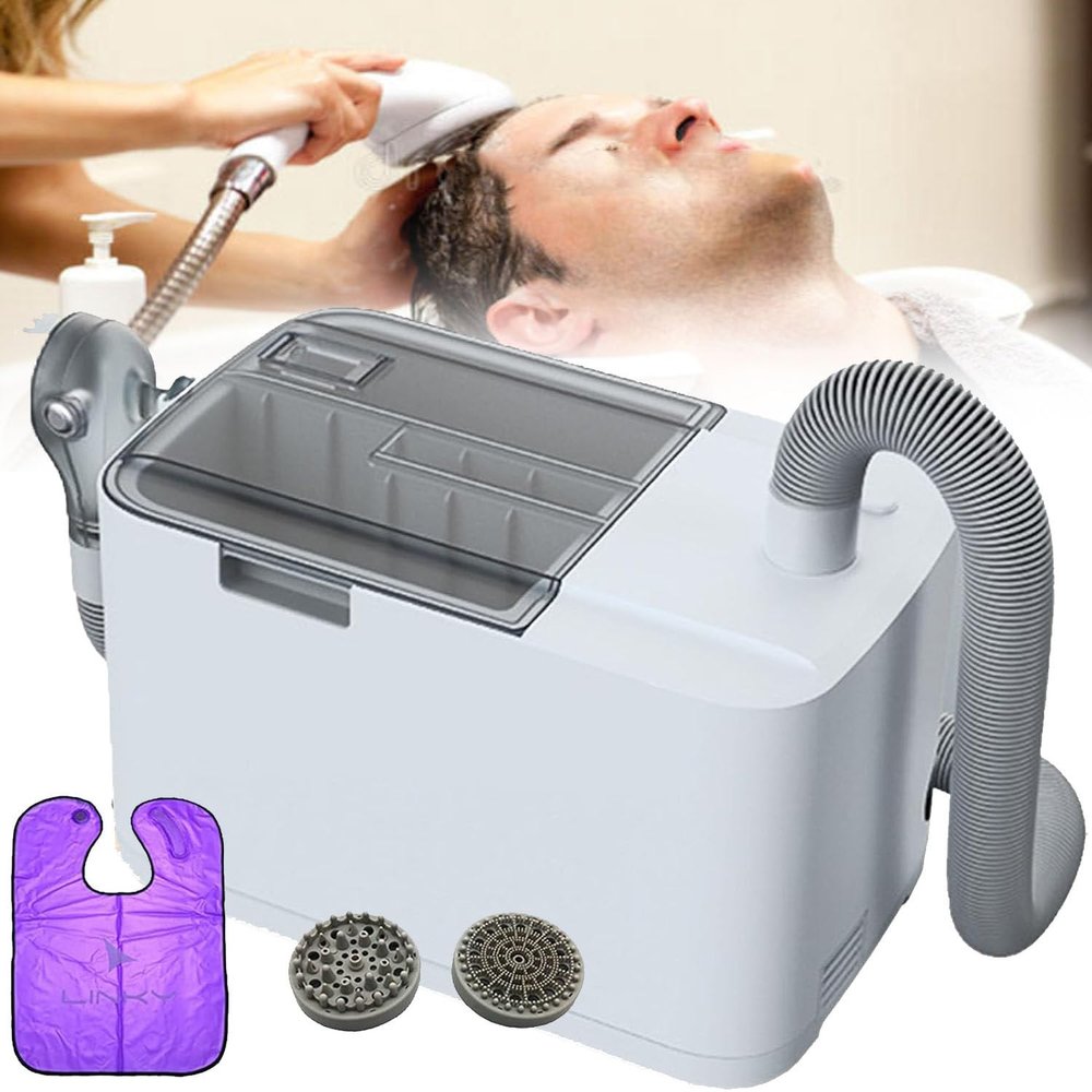 YXKJZHF 5L Electric Shampoo Equipment, Working Temperature 0-40C, for Bedridden, Handicapped, Seniors, Pregnant