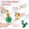 Etercycle Body Shimmer Spray, Green Fine Glitter Spray for Hair and Body, Longwear and Quick Drying Face Shimmer Powder Sparkly Glitter Gifts for Rave Accessories Easter Christmas Halloween Clothes view 4