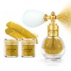 Etercycle Hair Glitter Spray, Gold Body Glitter Spray Fine Face Shimmer Powder, Cosmetic Shimmer Makeup Glitter Highlighter Powder Hairspray for Y2K Accessories, Party, Stage Shows, Nightclubs, Bar view 1