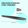 1Pcs Eyebrow Tweezer Tweezer Stainless Steel Precision Tweezers Professional Tweezers for Eyebrows - Great Precision for Facial Hair Splinter and Ingrown Hair Removal Wearing Eyelashes(1pcs, Straight) view 2