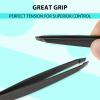 1Pcs Eyebrow Tweezer Tweezer Stainless Steel Precision Tweezers Professional Tweezers for Eyebrows - Great Precision for Facial Hair Splinter and Ingrown Hair Removal Wearing Eyelashes(1pcs, Straight) view 3