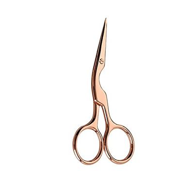 KJWESCYIV jd Craft Scissors 1Pcs 9.4cm Mini CraneVintage Scissors Extra Small Stainless Steel Embroidery Scissor Mustache Trimming Portable Shears Men Beard Scissors(Pink)