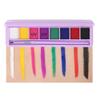 8 colors/box Water Activated Eyeliner Eyeshadow Palette UV Light Neon Reactive Eyeliner Pen Glow In Dark Eye Makeup Pigment (02 8 Color) view 1