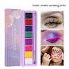 8 colors/box Water Activated Eyeliner Eyeshadow Palette UV Light Neon Reactive Eyeliner Pen Glow In Dark Eye Makeup Pigment (02 8 Color) view 3