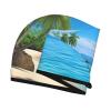 GDSHJKLW Hawaiian Beach with Palm Trees Drying Hair Caps Super Absorbent Soft Hair Drying Towel Quick Dry Coral Velvet Hair Drying Cap Hair Turban for Women Wet Hair Long Thick Hair view 3