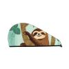 GDSHJKLW Hug Tree Sloth Drying Hair Caps Super Absorbent Soft Hair Drying Towel Quick Dry Coral Velvet Hair Drying Cap Hair Turban for Women Wet Hair Long Thick Hair view 1