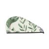 GDSHJKLW Green Flower Herb Sage Leaves and Branches Drying Hair Caps Super Absorbent Soft Hair Drying Towel Quick Dry Coral Velvet Hair Drying Cap Hair Turban for Women Wet Hair Long Thick Hair view 1