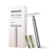 Premium Metal Safety Razor with Razor Blade Bank for Safety Razor Blade Storagement view 2