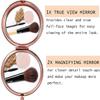 10 Pieces Sublimation Blank Magnifying Compact Mirror for Purses with 2 x 1x Magnification, Rose Gold Folding Mini Pocket Double Sided Travel Makeup Mirror,Perfect for Purse, Pocket Mirror for Gift view 4