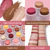 KIMUSE Face Sticks Trio, Cream Blush Stick & Highlighter Stick & Contour Stick for Sculpt the Cheeks, Long Lasting Cream Contour Stick Trio for Face Makeup, with Brush view 4