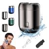 2025 New Upgrade Pocket Shaver USB Mini Shavers for Men, Rechargeable Mini Electric Shaver Razor, Washable Double Head Electric Shave, Waterproof Pocket Electric Shaver for Home, Car, Travel (Grey) view 1