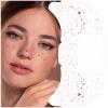 8 Count Rose Gold Glitter Freckles Face Tattoo, Mix of Spots, Hearts, Speckles, Stars, Dots, Waterproof Sparkle Freckles Makeup Patches, Festival Party Supplies for Girls, Rave Accessories for Women view 1