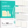 TKTK Large Pimple Patches for Face, 7 Sizes XL Acne Patches, Big Hydrocolloid Bandages for Body, Chin, Forehead, Chest, Back Zit Breakouts, Hydrocolloid Patch (Strip, Square, Dot 302 Count) view 1
