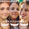 8 Count Brown Glitter Freckles Face Tattoo, Mix of Spots, Hearts, Speckles, Stars, Dots, Waterproof Sparkle Freckles Makeup Patches, Festival Party Supplies for Girls, Rave Accessories for Women view 4