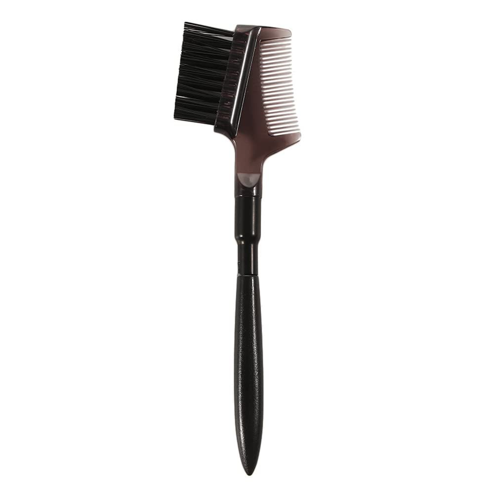 Eyelash Brush Female Double Side Makeup Brush Smooth Makeup Tool Eyebrow Comb(1PC,Black)