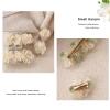 12 Pcs Beige Mini Rose Hair Clip Jasmine Flower Hair Clip Hair Barrettes Headpiece Vintage Hair Pins for Party Wedding Daily view 3