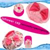 2PCS Genergy Jumbo XL Shower Cap for Women Reusable, Waterproof and Super Extra Large for Thick, Long, Big Hair, Double-layer and Adjustable Bath Cap with Braids and Dreadlocks Washable view 2