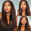 Peenoll 18 20 22 Inch 30# Light Brown Yaki Wave Bundles Human Hair Unprocessed Soft Sewn In Hair for Black Women with Double Weft view 2