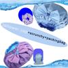 2PCS Genergy Jumbo XL Shower Cap Reusable and Waterproof Shower Cap for Women, Super Extra Large for Thick, Long, Big Hair, Dual and Adjustable, Washable Bath Hat with Braids or Dreadlocks view 2