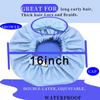 2PCS Genergy Jumbo XL Shower Cap Reusable and Waterproof Shower Cap for Women, Super Extra Large for Thick, Long, Big Hair, Dual and Adjustable, Washable Bath Hat with Braids or Dreadlocks view 3