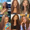 Peenoll Human Hair Bundles 24 26 28 Inch Honey Blonde P27/30 Deep Wave Bundles Human Hair 100% Unprocessed Soft Sewn In Hair for Black Women with Double Weft view 2