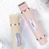 2 in 1 Electric Lady Shaver, 2 in 1 Electric Shaver for Women, Dual Head Trimmer, Mini Wet and Dry Women Hair Remover (Red) view 3
