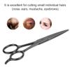 Scissor Eyebrow Shear Haircut Trimming Tool 4.8inch Lightweight with Adjustable Bolt for Nose Ears Mustache Eyebrows Home or Travel Use view 4